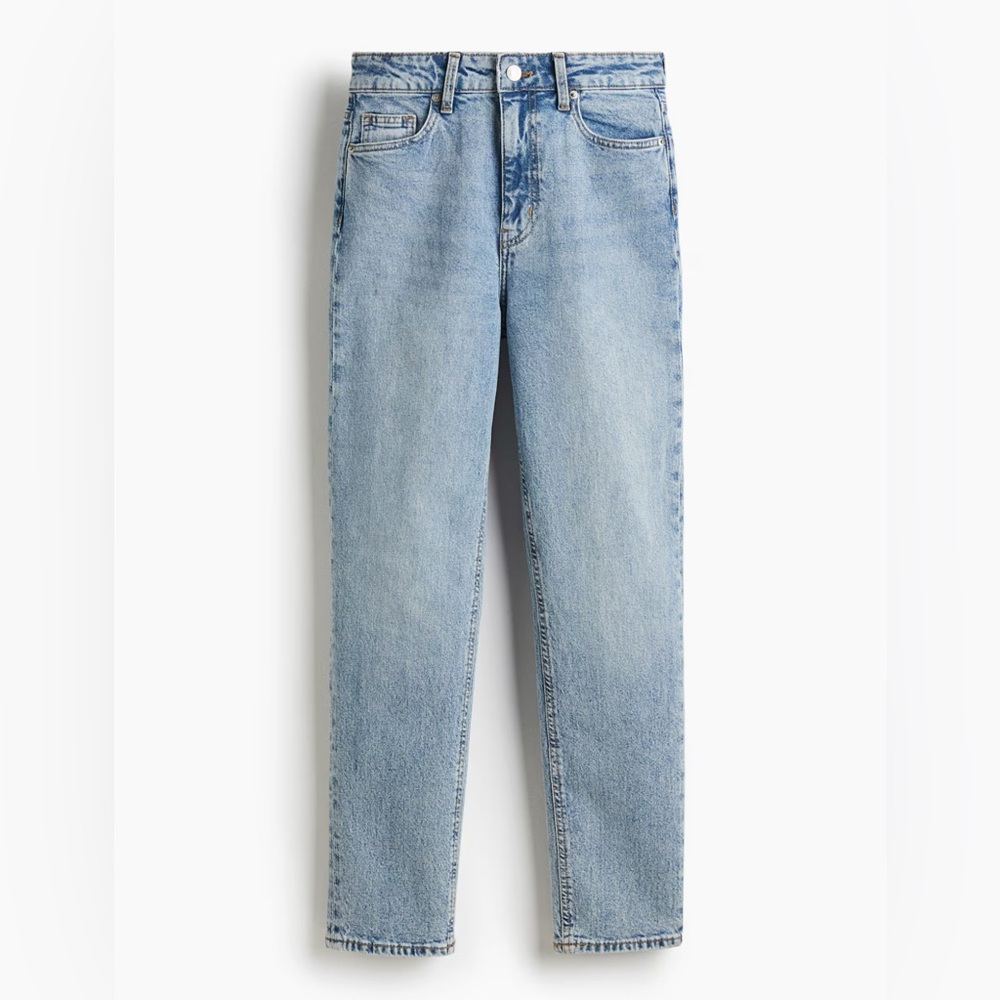 H&M Tapered High-Waist Ankle Jeans